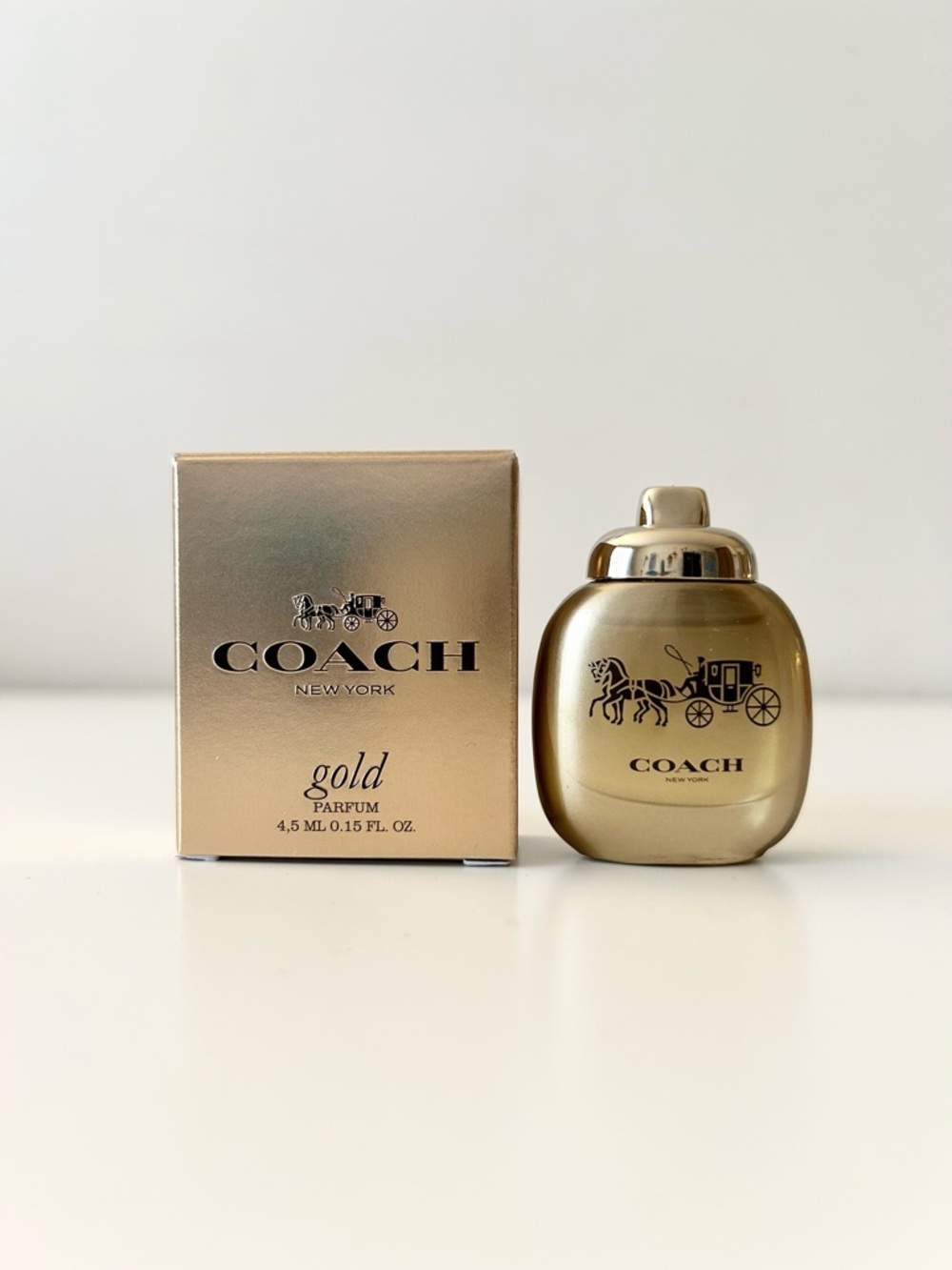 🌸COACH Gold Parfum Dabber Deluxe Mini 4.5 mL